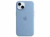 Apple MT0Y3ZM/A, Apple Silikon Case mit MagSafe für Apple iPhone 15, winterblau