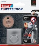 tesa Handtuchhaken Powerbutton Classic eckig silber