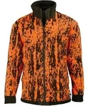 Hubertus Herren-Wende-Fleecejacke Dr&uuml;ckjagd, oliv, S