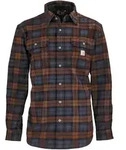 Carhartt Flanellshirt Plaid, mocha, S