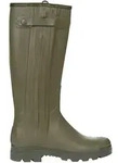Le Chameau Gummistiefel Chasseur Cuir, vert vierzon, 42