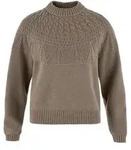 Fj&auml;llr&auml;ven Pullover &Ouml;vik Solid Jacquard Knit, suede brown, L