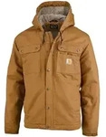 Carhartt Jacke Washed Duck Sherpa-Lined, carhartt brown, XL