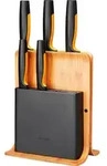 Fiskars Bambus-Messerblock mit 5 Messern