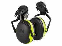 Peltor Gehörschutz X4 mit Helmbefestigung, neongrün