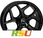 Rial Salento diamant-schwarz 8x18 ET45 - LK5/108 ML70.1 Alufelge schwarz