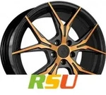 Keskin KT19N Angel matt black front copper 8.5x19 ET45 - LK5/112 ML72.6 Alufelge