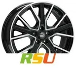 2DRV WH34 schwarz hochglanzpoliert 9x21 ET30 - LK5/112 ML66.6 Alufelge schwarz