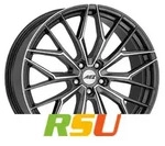 AEZ Porto gunmetal polished 8x18 ET30 - LK5/112 ML66.6 Alufelge grau