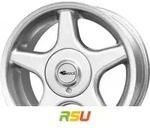 Brock B1 kristallsilber lackiert 9x16 ET15 - LK4/100 ML63.4 Alufelge silber