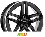 CMS C29-Aero diamond rim black 9.5x19 ET45 - LK5/114.3 ML64.1 Alufelge schwarz