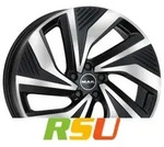 Mak Electra black mirror 7x19 ET47.5 - LK5/108 ML63.4 Alufelge schwarz
