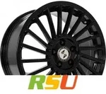 Etabeta Venti-R black shiny 8.5x19 ET45 - LK5/112 ML78.1 Alufelge schwarz