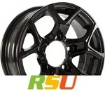 GMP SJ15 black glossy 5.5x15 ET5 - LK5/139.7 ML108 Alufelge schwarz