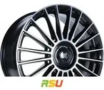 1000 Miglia MM1022 black polished 8x18 ET30 - LK5/112 ML73.1 Alufelge schwarz