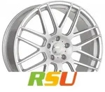 2DRV WH26 race silber lackiert 8.5x19 ET48 - LK5/108 ML72.6 Alufelge silber