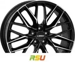 itWheels Xana gloss black polished 8x20 ET45 - LK5/108 ML63.4 Alufelge schwarz