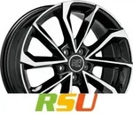 MSW MSW 42 gloss black full polished 7.5x17 ET38 - LK5/108 ML73.1 Alufelge schwarz