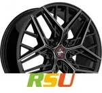 Keskin KT25 Pearl black secret diamond 8.5x20 ET30 - LK5/112 ML66.6 Alufelge schwarz
