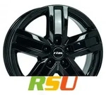 Rial Transporter diamant-schwarz 6x15 ET68 - LK5/130 ML84.1 Alufelge schwarz