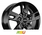 Ronal R64 jetblack 7x17 ET45 - LK5/114.3 ML66.15 Alufelge schwarz