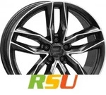 2DRV WH40 dark gunmetal hochglanzpoliert 8.5x19 ET36 - LK5/112 ML57.1 Alufelge grau