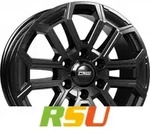 CMS C35 complete black gloss 7.5x17 ET45 - LK6/114.3 ML66.1 Alufelge schwarz