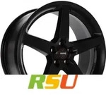 Momo Five black matt 7x17 ET45 - LK5/112 ML72.3 Alufelge schwarz