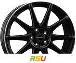 Borbet GTX black rim polished matt 8x19 ET50 - LK5/114.3 ML72.5 Alufelge schwarz