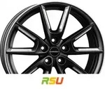 Borbet LX19 black matt silver spoke rim 8x19 ET45 - LK5/108 ML72.5 Alufelge schwarz
