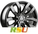 CMS C22 complete black glossy 7.5x17 ET45 - LK5/114.3 ML60.1 Alufelge schwarz