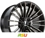 Diewe Presto nero dark machined 9x19 ET40 - LK5/112 ML66.5 Alufelge schwarz