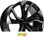GMP Rebel black diamond 8.5x21 ET40 - LK5/112 ML57.1 Alufelge schwarz