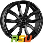 Mak Highlands gloss black 9x19 ET53 - LK5/120 ML72.6 Alufelge schwarz