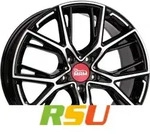 MAM B4 black front polish 8.5x19 ET45 - LK5/112 ML72.6 Alufelge schwarz
