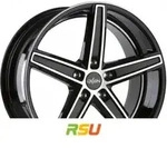 Oxigin 18 Concave black full polish HD 9x20 ET38 - LK5/114.3 ML72.6 Alufelge...