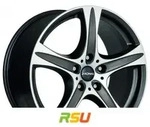 Ronal R55 SUV mattschwarz-frontkopiert 9.5x20 ET53 - LK5/112 ML66.5 Alufelge schwarz