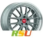 TEC Speedwheels GT EVO titan-polished-lip 8x18 ET45 - LK5/112 ML72.5 Alufelge grau
