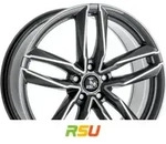 Ultra Wheels UA6 Pro gunmetal polished 8x18 ET30 - LK5/112 ML66.5 Alufelge grau