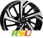 Autec Typ RX - Rixon schwarz poliert 9x19 ET34 - LK5/112 ML66.5 Alufelge schwarz