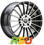 Avus Racing AC-M03 black polished 7.5x17 ET45 - LK5/112 ML66.6 Alufelge schwarz
