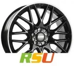 CMS C25 diamond rim black 8.5x19 ET40 - LK5/112 ML57.1 Alufelge schwarz