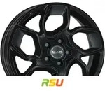 Mak Express gloss black 7x17 ET55 - LK5/160 ML65.1 Alufelge schwarz