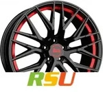 MAM RS4 black painted red inside 8.5x19 ET30 - LK5/112 ML72.6 Alufelge schwarz