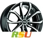 MSW MSW 48 gloss black full polished 8x19 ET35 - LK5/127 ML71.6 Alufelge schwarz