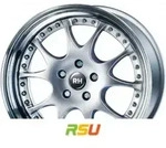 RH Alurad MK Dynamik silber horn hochglanz poliert 8x18 ET66 - LK5/112 ML158...