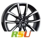 Autec Typ AS - Astana schwarz poliert 9x20 ET40 - LK5/112 ML57.1 Alufelge schwarz