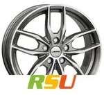 Autec Typ BV - Bavaris titansilber poliert 7.5x17 ET52 - LK5/112 ML66.6 Alufelge