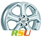 Autec Typ X - Xenos brillantsilber 6.5x16 ET45 - LK5/108 ML70 Alufelge silber