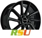 Avus Racing AC-518 black 8x19 ET33 - LK5/110 ML65.1 Alufelge schwarz